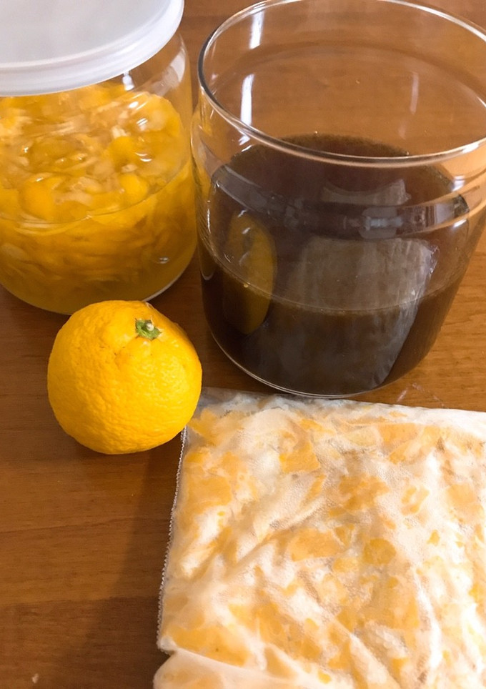 ゆず大量消費☆手作りゆずぽんと皮の冷凍-レシピのメイン写真