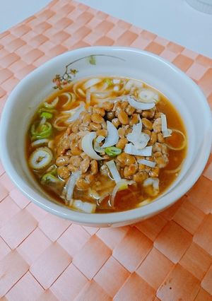 サッポロ一番しょうゆ味で納豆おじや風-レシピのメイン写真