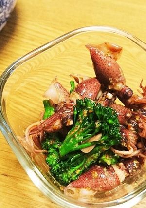 ほたるいかのホットマスタード和え-レシピのメイン写真