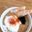 味噌ラーメンの〆に!豆乳チーズリゾット