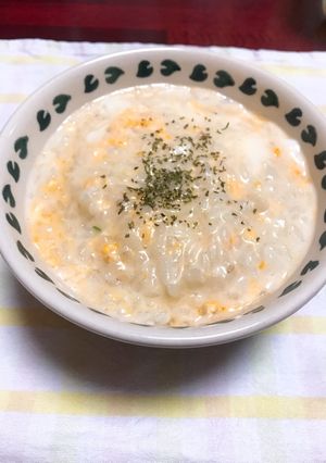 とんこつラーメンスープでリゾット-レシピのメイン写真