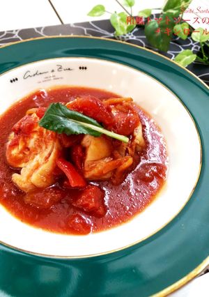 和風トマトソースのチキンロール-レシピのメイン写真