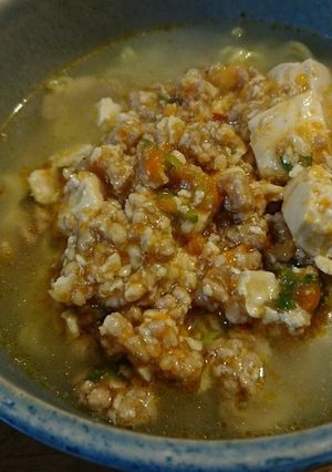 麻婆豆腐塩とんこつラーメン-レシピのメイン写真
