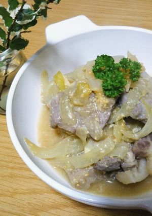 豚ロースの塩麹味噌煮-レシピのメイン写真