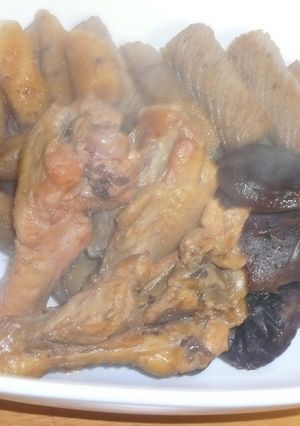 圧力鍋で手羽元とごぼうの煮物-レシピのメイン写真