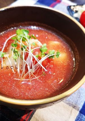 ロール白菜のトマトスープ-レシピのメイン写真