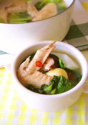具だくさん☆鶏手羽のさっぱりスープ-レシピのメイン写真