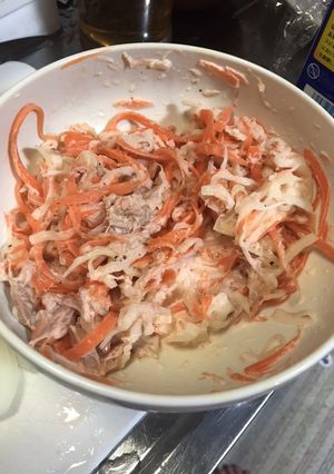 簡単ヘルシー大根とにんじんのツナマヨ和え-レシピのメイン写真