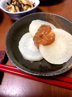 大根だけあれば♪お手軽甘味噌ふろふき大根-レシピのメイン写真