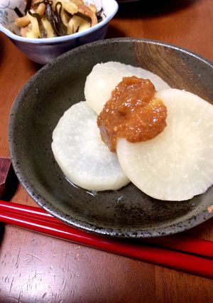 大根だけあれば♪お手軽甘味噌ふろふき大根-レシピのメイン写真