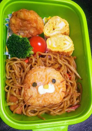 焼きそばで!ライオン弁当-レシピのメイン写真