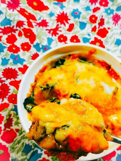 薬膳☆牡蠣とほうれん草のチーズ焼き-レシピのメイン写真