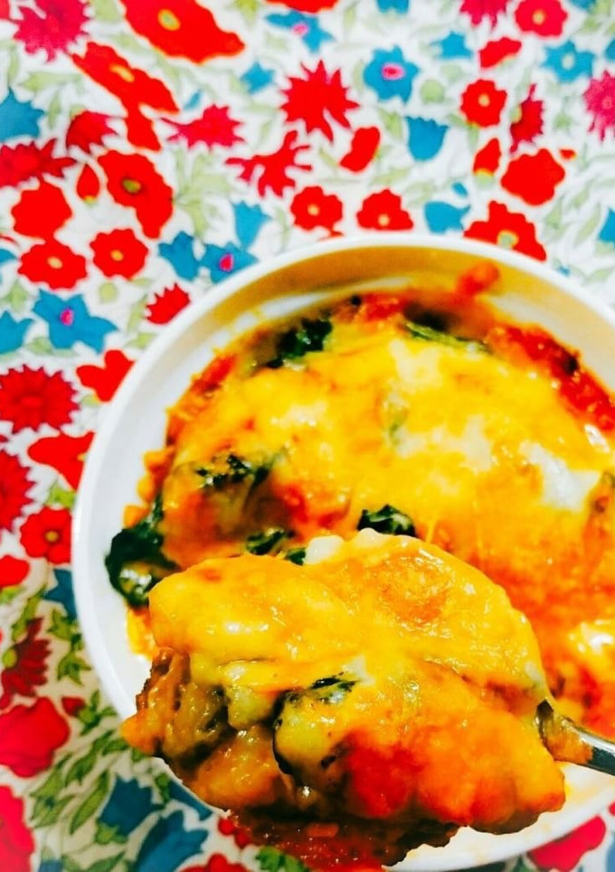 薬膳☆牡蠣とほうれん草のチーズ焼き-レシピのメイン写真