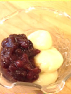 お豆腐の白玉 あずき添え-レシピのメイン写真