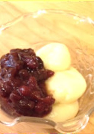 お豆腐の白玉 あずき添え-レシピのメイン写真