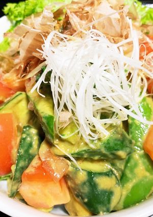 アボカドと胡瓜の山葵醤油-レシピのメイン写真