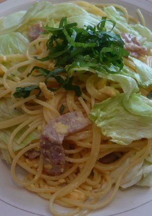 和のＢＬＴ♡カルボナーラ風パスタ♪-レシピのメイン写真