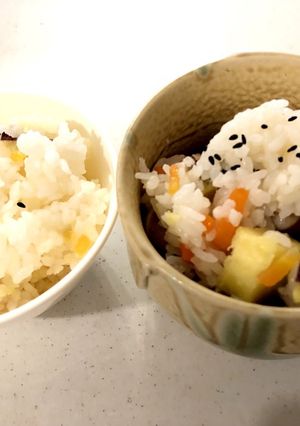離乳食完了期〜幼児 さつまいも炊き込み飯-レシピのメイン写真