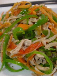 青椒肉絲風な肉野菜炒め-レシピのメイン写真