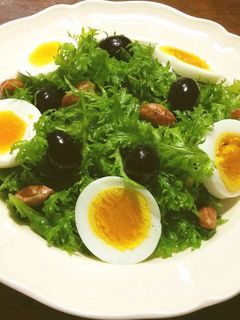 わさび菜と卵のサラダ-レシピのメイン写真