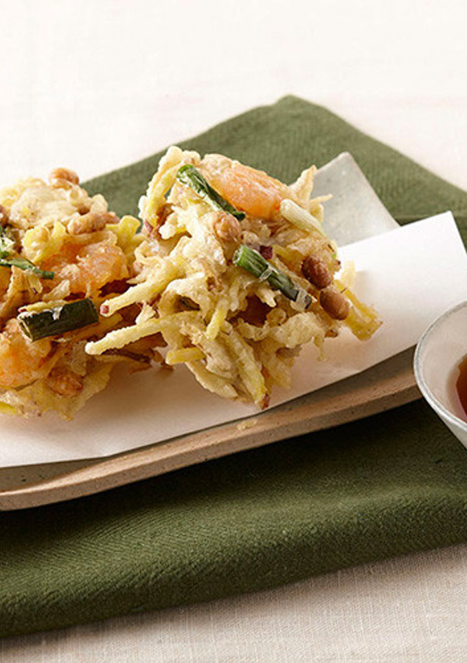 福豆リメイク！福豆と根菜のかき揚げ-レシピのメイン写真