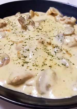 鶏とマッシュルームのクリーム煮-レシピのメイン写真