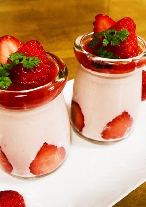 苺のクリームチーズムース♡-レシピのメイン写真