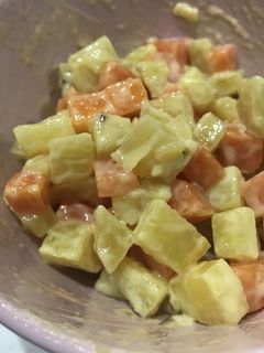 幼児食の副菜にんじんとさつまいもサラダ-レシピのメイン写真
