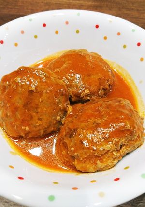 旦那も子供も喜ぶ☆簡単！煮込みハンバーグ-レシピのメイン写真