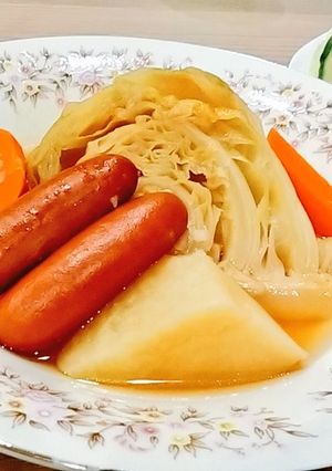 キャベツもりもり！白だしdeポトフ-レシピのメイン写真