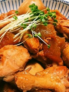 鶏手羽元と卵と大根のてり煮-レシピのメイン写真