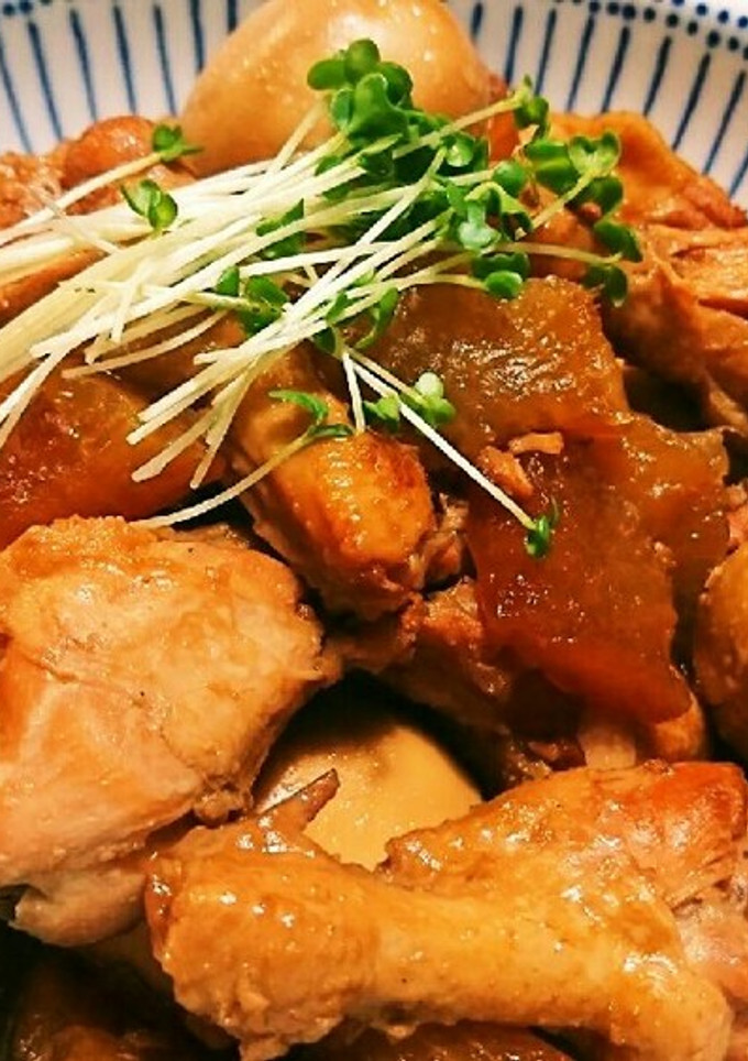 鶏手羽元と卵と大根のてり煮-レシピのメイン写真