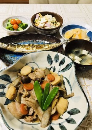 根野菜と豚バラ肉の生姜香る煮物-レシピのメイン写真