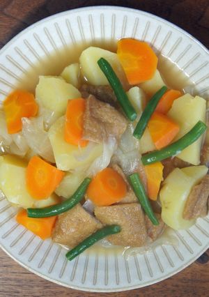 節約したい時のきつねの肉じゃが風-レシピのメイン写真