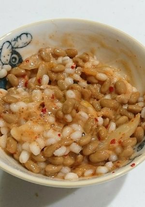 もち麦入り！キムチ納豆-レシピのメイン写真