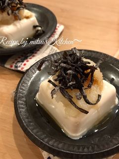 塩昆布と大根おろしのお豆腐ごま油かけ-レシピのメイン写真
