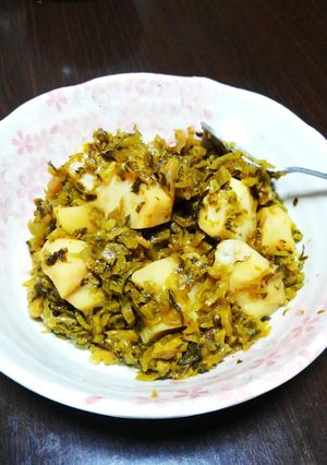 高菜でこんこん煮しめ-レシピのメイン写真