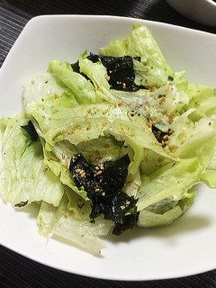 混ぜるだけ♪「レタス海苔サラダ」-レシピのメイン写真