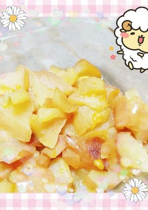 マクロビ☆りんごとみかんのコンポート-レシピのメイン写真