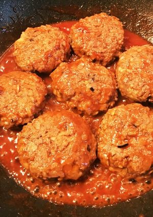 【卵・小麦不使用】煮込みハンバーグ-レシピのメイン写真