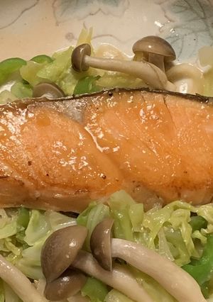 フライパンで鮭のちゃんちゃん焼き（覚書）-レシピのメイン写真