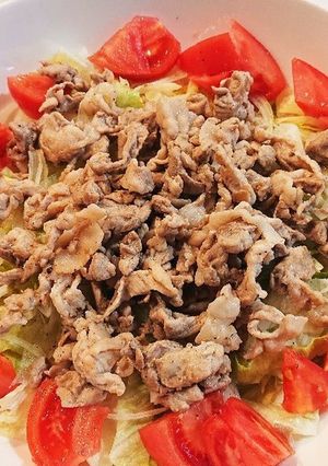 肉も野菜も食べれる簡単彩りサラダ-レシピのメイン写真