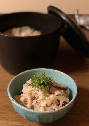 イカの缶詰とレンコンで☆炊き込みご飯-レシピのメイン写真