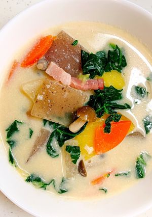 美容栄養士の豆乳根菜味噌汁☆-レシピのメイン写真