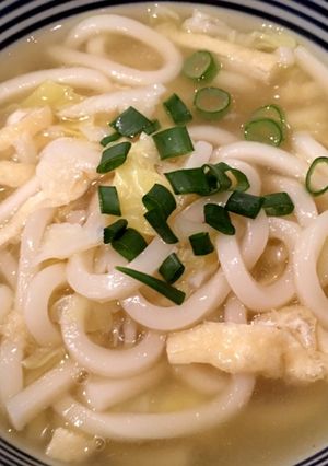 夜11時の野菜入りあんかけうどん-レシピのメイン写真