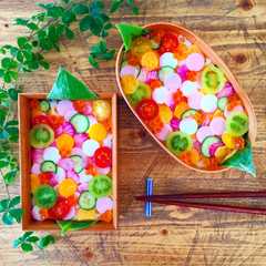 รูปของ 簡単！可愛い♡水玉ちらし寿司
