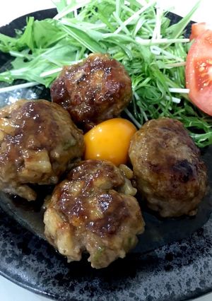 蓮根入り甘辛つくね-レシピのメイン写真