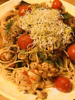 トマト缶で作る☆鶏肉のトマトソースパスタ-レシピのメイン写真