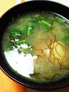 じゃが芋ともずくの味噌汁-レシピのメイン写真