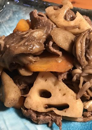 作り置き♡弁当♡ポン酢で作る根菜炒め煮-レシピのメイン写真